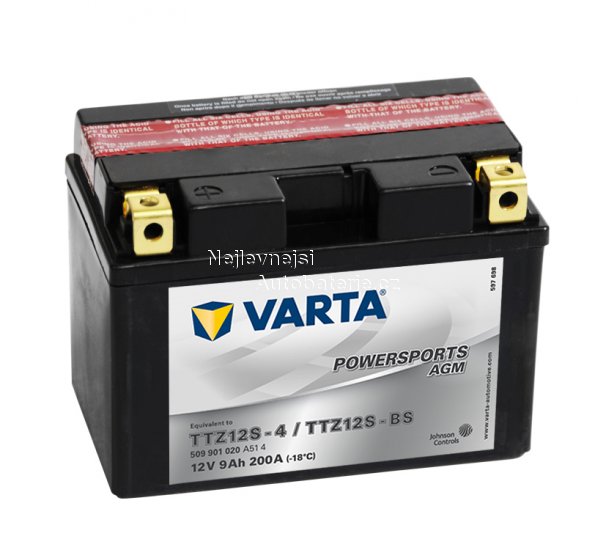 Motobaterie VARTA AGM YTZ12S-BS, 9Ah, 12V - Kliknutm na obrzek zavete