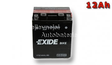 Motobaterie EXIDE BIKE Factory Sealed 12Ah, 12V, AGM12-12 - Kliknutm na obrzek zavete