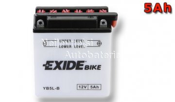 Motobaterie EXIDE BIKE Conventional 5Ah, 12V YB5L-B - Kliknutm na obrzek zavete