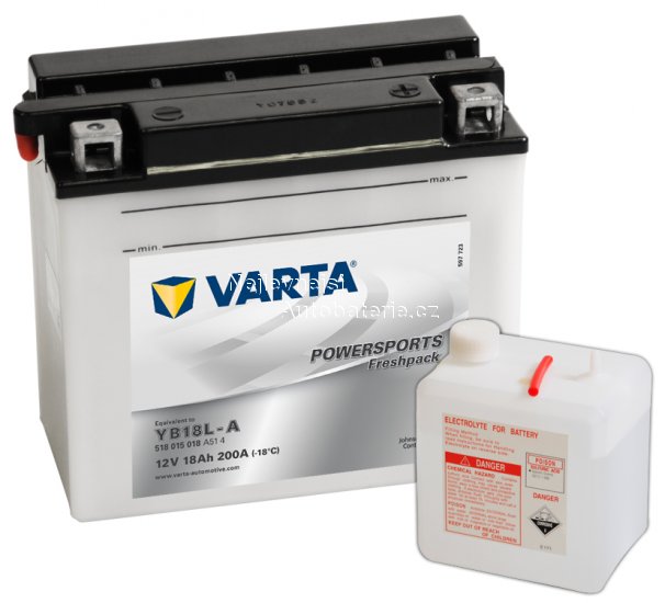 Motobaterie VARTA freshpack YB18L-A, 18Ah, 12V - Kliknutm na obrzek zavete