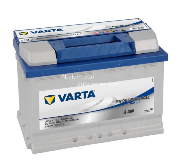 VARTA Professional Starter 74Ah , LFS74 - Kliknut�m na obr�zek zav�ete