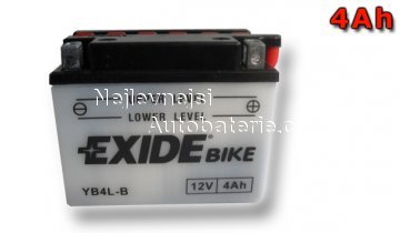 Motobaterie EXIDE BIKE Conventional 4Ah, 12V YB4L-B - Kliknutm na obrzek zavete