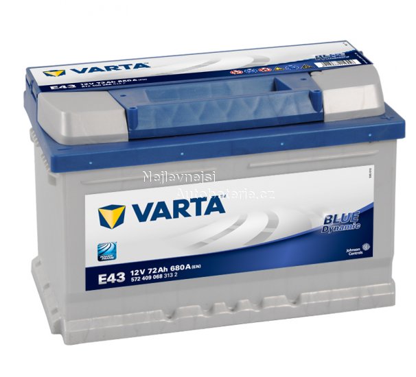 Autobaterie VARTA BLUE Dynamic 72Ah, 12V, E43 - Kliknutm na obrzek zavete