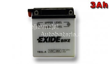 Motobaterie EXIDE BIKE Maintenance Free 3Ah, 12V YTX4L-BS - Kliknutm na obrzek zavete