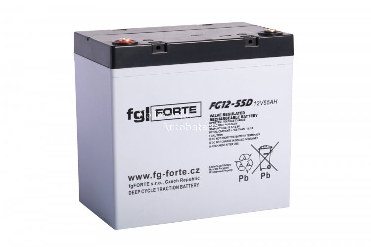 Zdroj fg-Forte AGM-fg FG12-55D 12V 55Ah deep cycle - Kliknutm na obrzek zavete