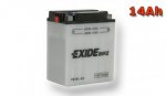 Motobaterie EXIDE BIKE Conventional 14Ah, 12V YB14-A2