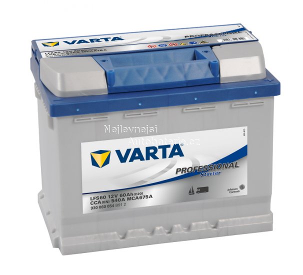 VARTA Professional Starter 60Ah , LFS60 - Kliknut�m na obr�zek zav�ete
