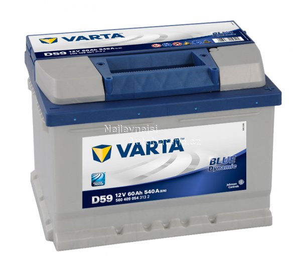 Autobaterie VARTA BLUE Dynamic 60Ah, 12V, D59 - Kliknutm na obrzek zavete