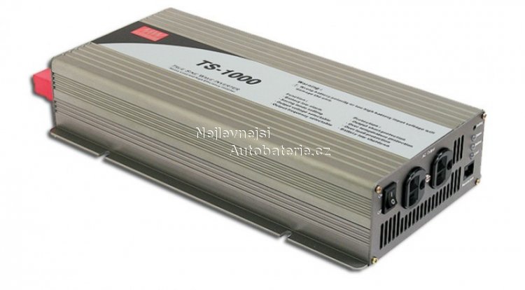 Mni napt DC/AC 12V->230V/1000W sinus MeanWell - Kliknutm na obrzek zavete