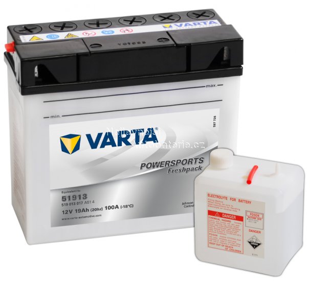 Motobaterie VARTA freshpack 51913, 19Ah, 12V - Kliknutm na obrzek zavete