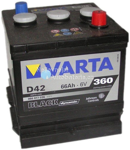 Autobaterie VARTA BLACK Dynamic 66Ah, 6V, D42 - Kliknutm na obrzek zavete