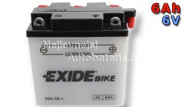 Motobaterie EXIDE BIKE Conventional 6Ah, 6V 6N6-3B-1 - Kliknutm na obrzek zavete