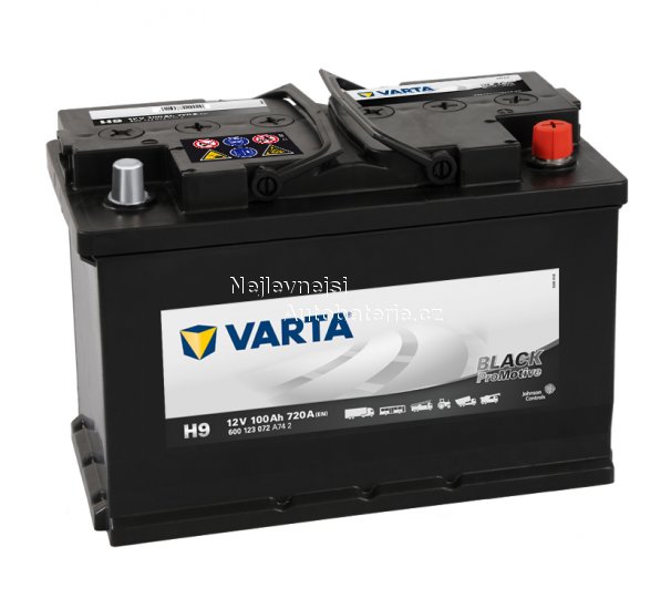 Autobaterie VARTA Black PROmotive 100Ah , H9 - Kliknutm na obrzek zavete