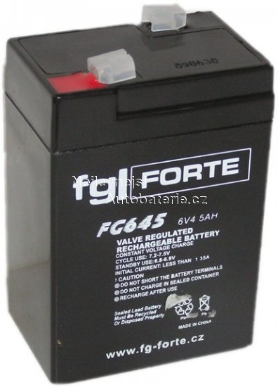 Zdroj fg-Forte AGM-fg FG645 6V / 4,5Ah - Kliknutm na obrzek zavete