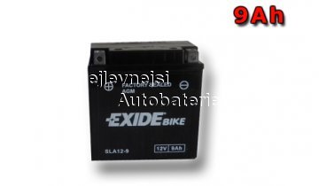 Motobaterie EXIDE BIKE Factory Sealed 9Ah, 12V, AGM12-9 - Kliknutm na obrzek zavete