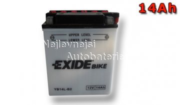 Motobaterie EXIDE BIKE Maintenance Free 14Ah, 12V YTX16-BS - Kliknutm na obrzek zavete