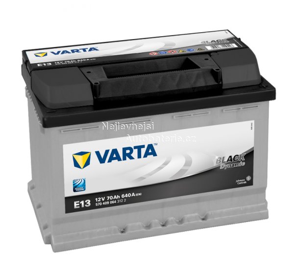 Autobaterie VARTA BLACK Dynamic 70Ah, 12V, E13 - Kliknutm na obrzek zavete