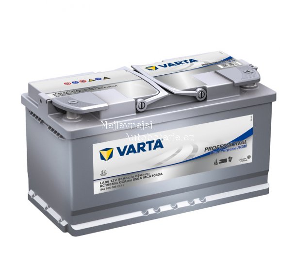 Trakn,start.baterie Varta Professional AGM 12V 95Ah 850A - Kliknutm na obrzek zavete