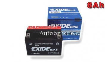 Motobaterie EXIDE BIKE Maintenance Free 8Ah, 12V YT9B-BS - Kliknutm na obrzek zavete