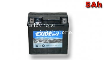 Motobaterie EXIDE BIKE Factory Sealed 4Ah, 12V, AGM12-5 - Kliknutm na obrzek zavete