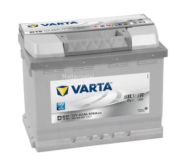 Autobaterie VARTA SILVER Dynamic 63Ah, 12V, D15 - Kliknutm na obrzek zavete