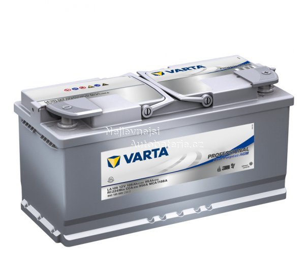 Trakn,start.baterie Varta Professional AGM 12V 105Ah 950A - Kliknutm na obrzek zavete