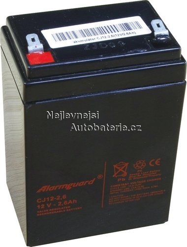 ALARMGUARD CJ12-2.6 12V 2,6Ah - Kliknutm na obrzek zavete