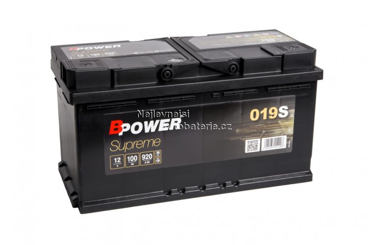 Bpower Supreme 12V 100Ah 920A - Kliknutm na obrzek zavete