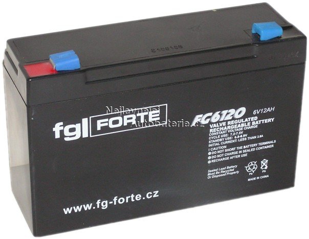 Zdroj fg-Forte AGM-fg FG6120 6V / 12,0Ah - Kliknutm na obrzek zavete